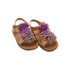 GALLUCCI GALLUCCI ETOILE SANDAL POMPOM MAUVE