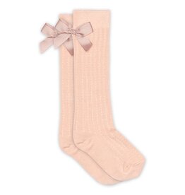 MP DENMARK MP LIVA KNEE SOCKS BOW ROSE DUST