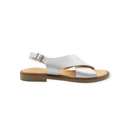 OCRA OCRA CLASSIC SANDAL ROUGH ARGENTO