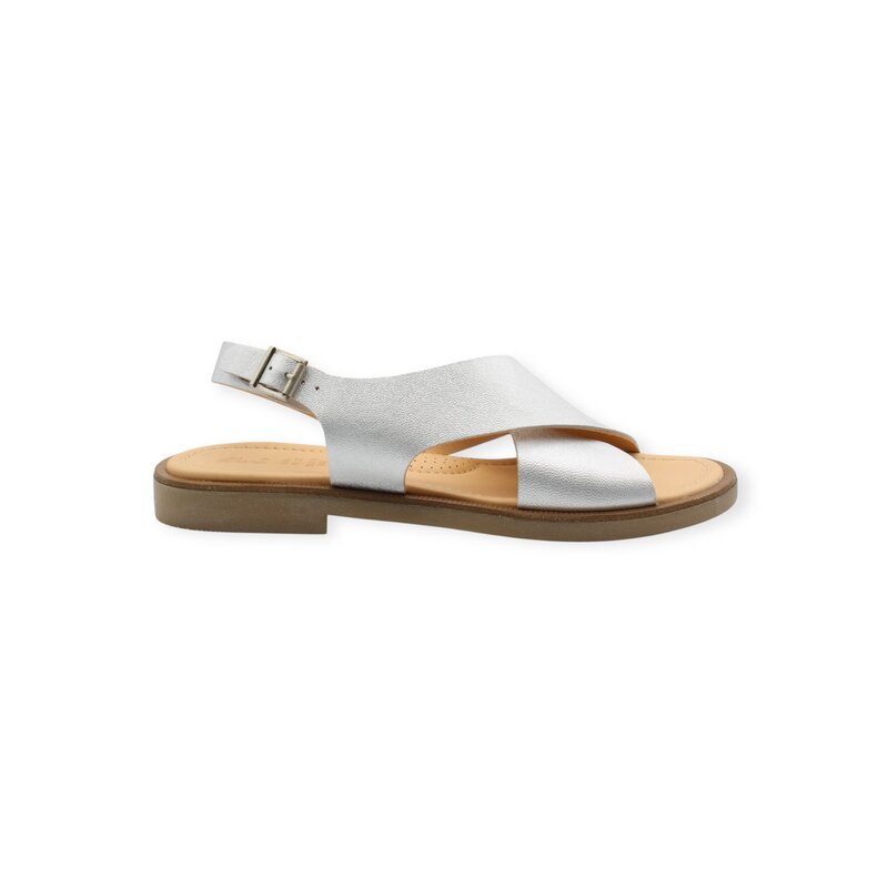 OCRA OCRA CLASSIC SANDAL ROUGH ARGENTO