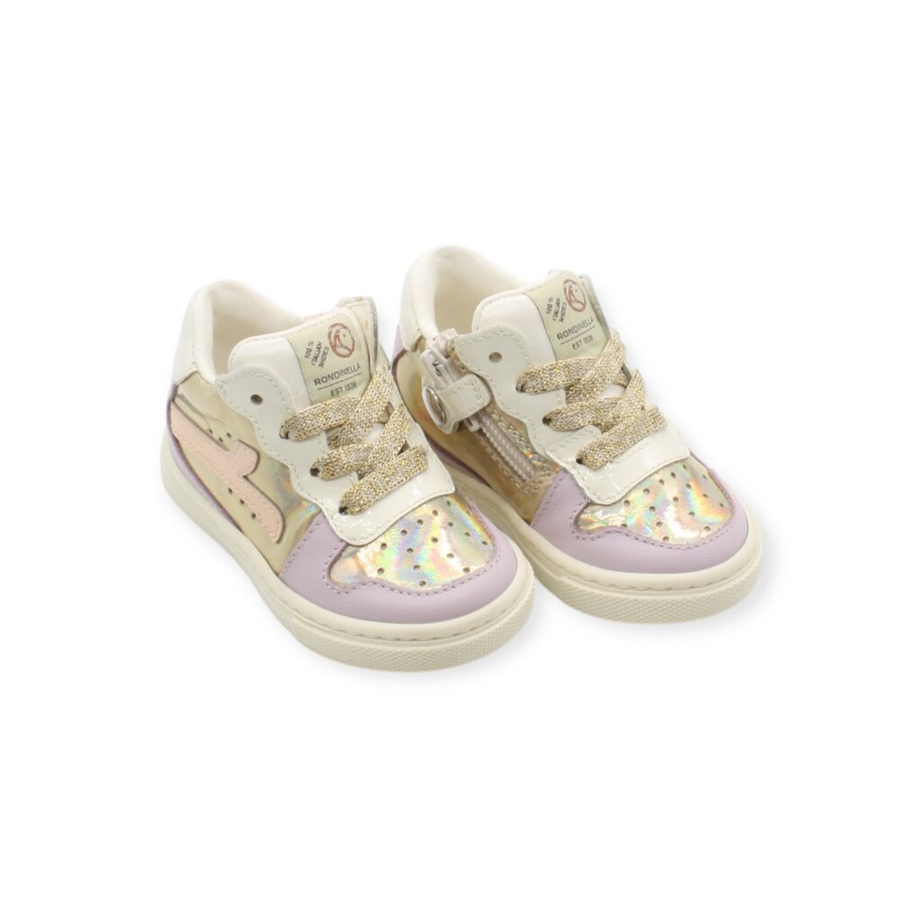 RONDINELLA RONDINELLA FIRST SNEAKER LILA GOLD PINK