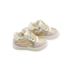 RONDINELLA RONDINELLA FIRST SNEAKER LILA GOLD PINK