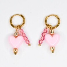 FEESTBEEST KIDS FEESTBEEST KIDS OORBEL PINK HEART