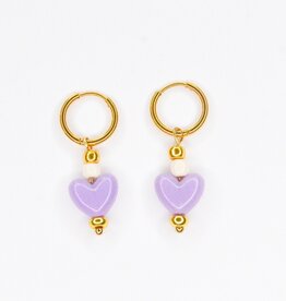 FEESTBEEST KIDS FEESTBEEST KIDS OORBEL SWEETHEART PURPLE