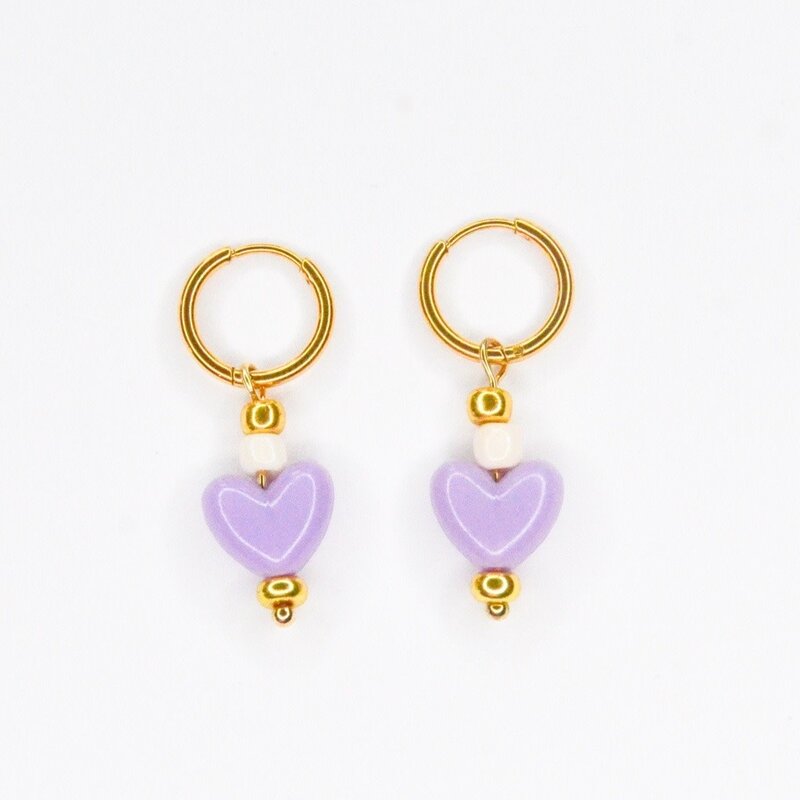 FEESTBEEST KIDS FEESTBEEST KIDS OORBEL SWEETHEART PURPLE