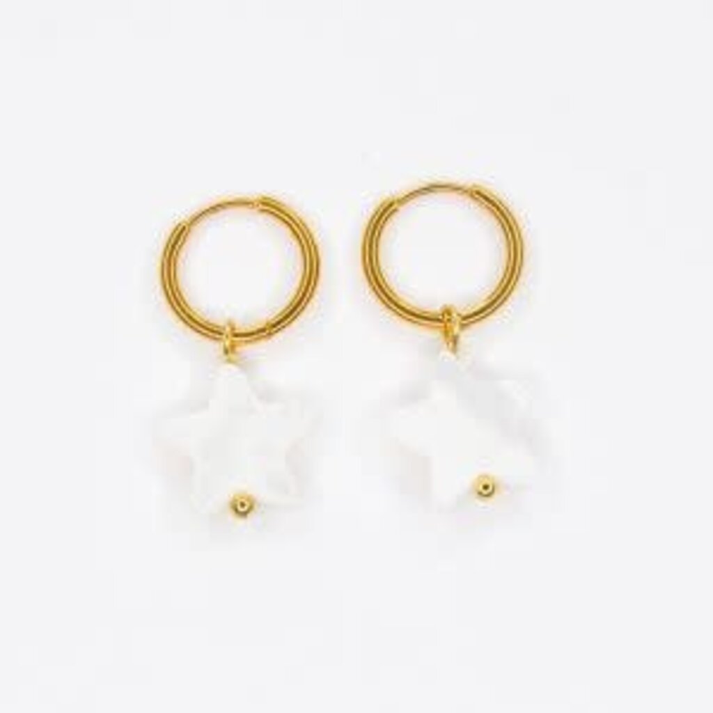 FEESTBEEST KIDS FEESTBEEST KIDS OORBEL WHITE STAR