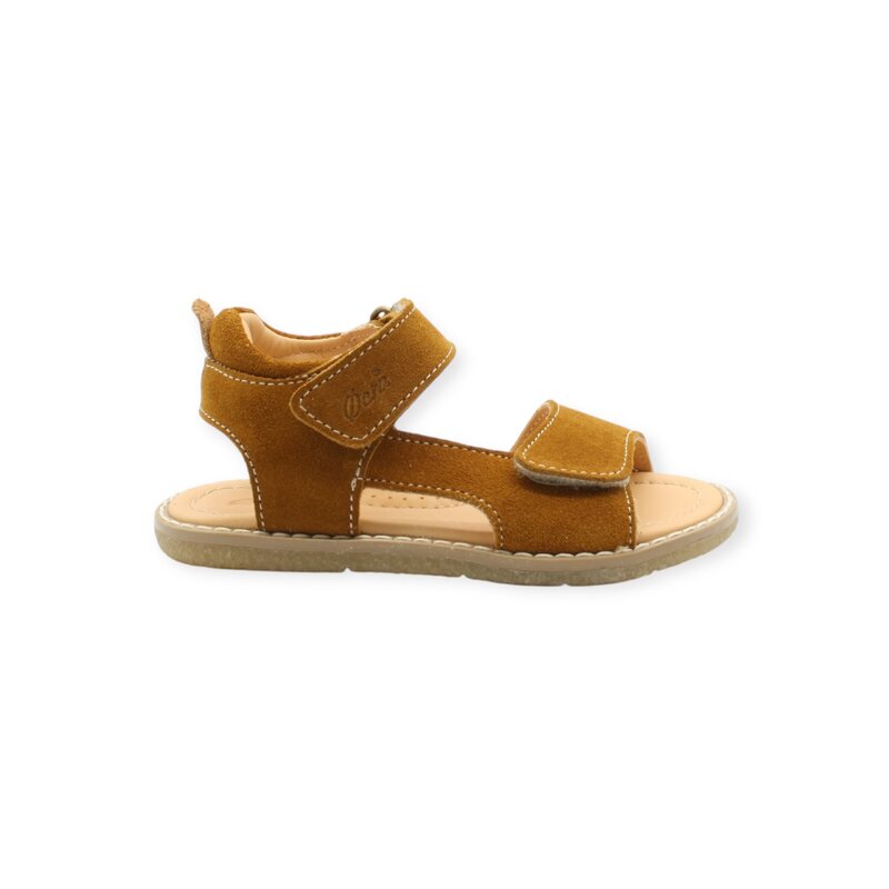 OCRA OCRA 211 BAPTISTE SANDAL VELCRO COGNAC