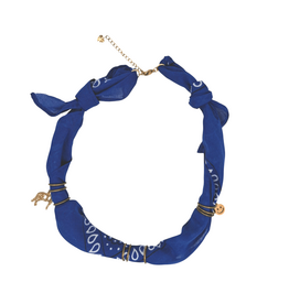 FEESTBEEST KIDS FEESTBEEST KIDS BANDANA KETTING BLAUW