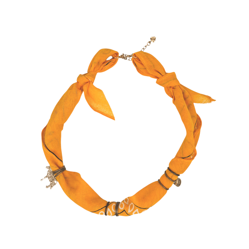 FEESTBEEST KIDS FEESTBEEST KIDS BANDANA KETTING GEEL