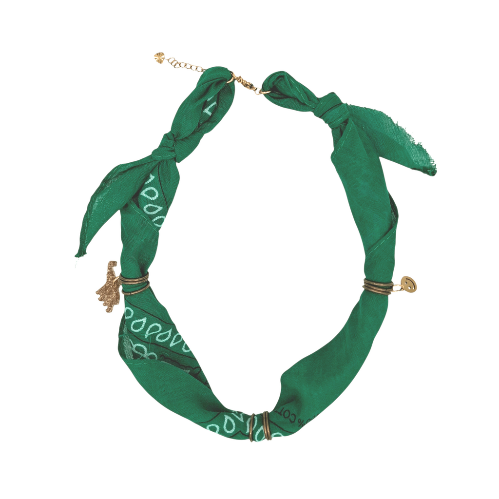 FEESTBEEST KIDS FEESTBEEST KIDS BANDANA KETTING GROEN