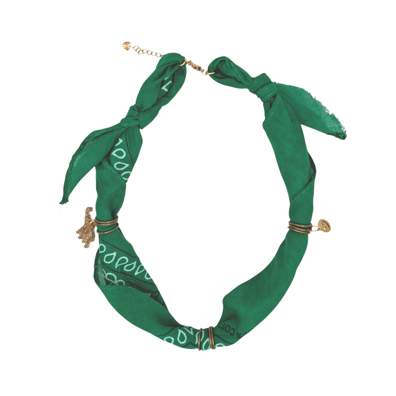 FEESTBEEST KIDS FEESTBEEST KIDS BANDANA KETTING GROEN