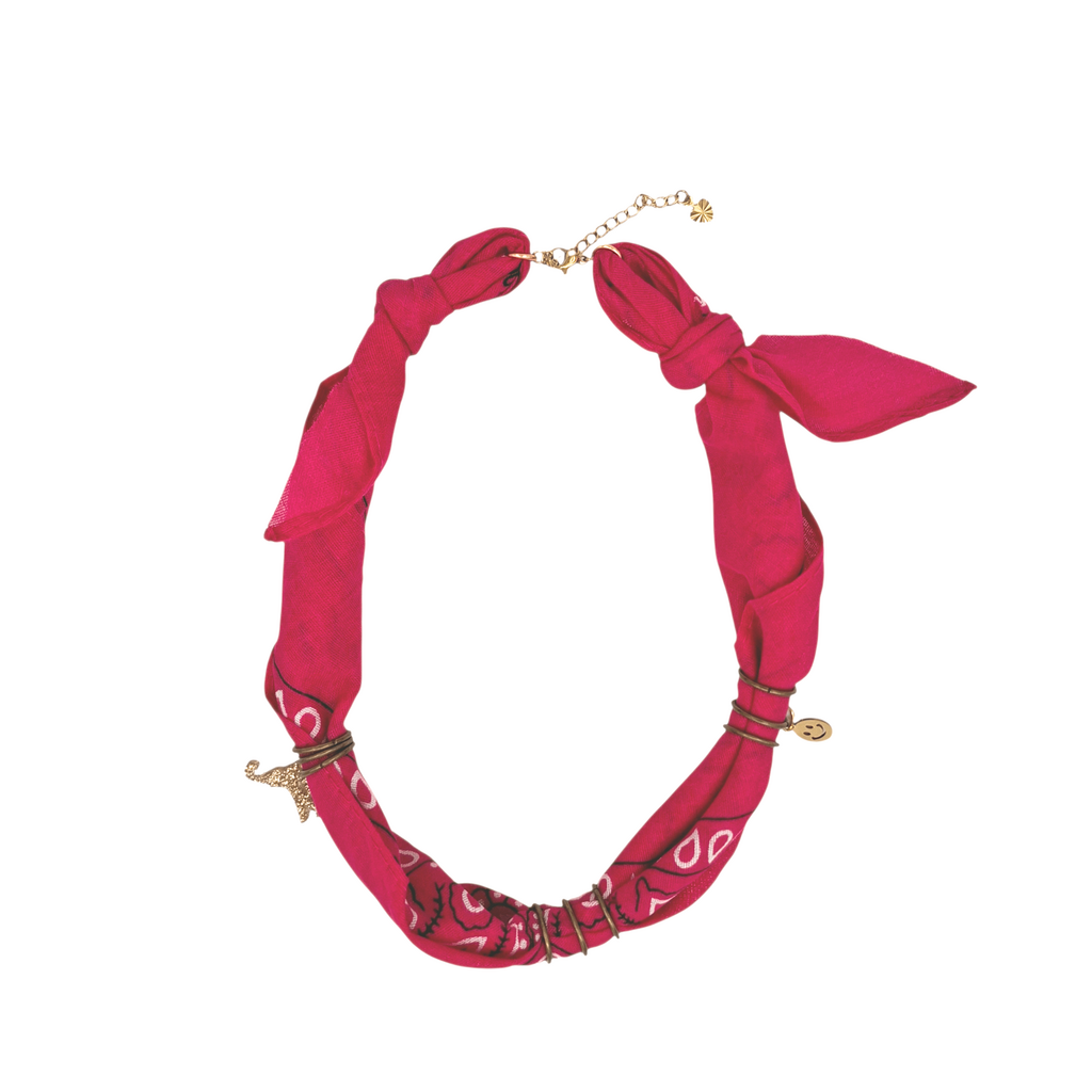 FEESTBEEST KIDS FEESTBEEST KIDS BANDANA KETTING FUCHSIA