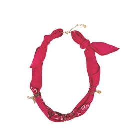 FEESTBEEST KIDS FEESTBEEST KIDS BANDANA KETTING ROOD ROZE