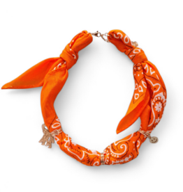 FEESTBEEST KIDS FEESTBEEST KIDS BANDANA KETTING ORANJE