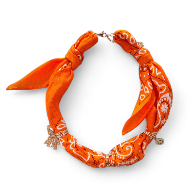 FEESTBEEST KIDS FEESTBEEST KIDS BANDANA KETTING ORANJE