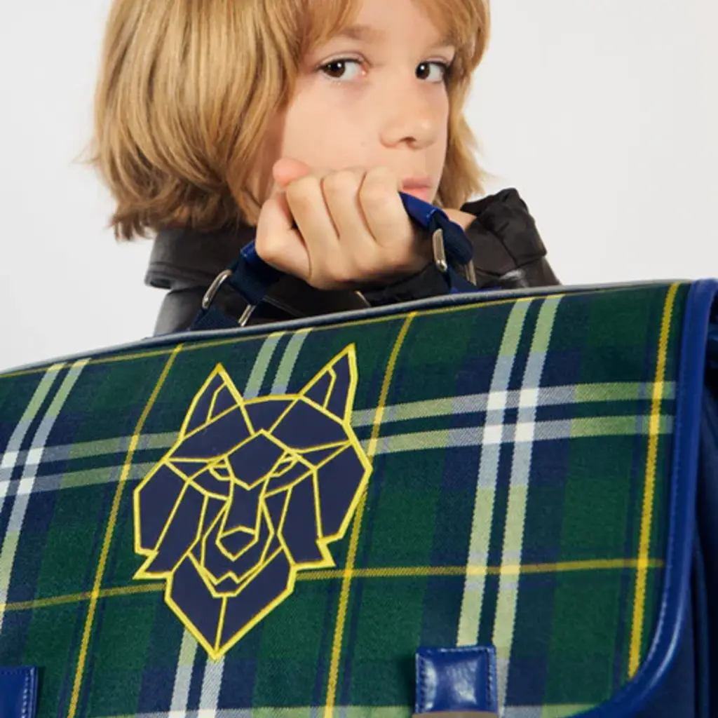 CARAMEL & CIE C&C CARTABLE MOYEN WOLF CLAN TARTAN