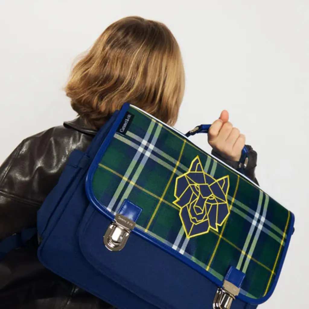 CARAMEL & CIE C&C CARTABLE MOYEN WOLF CLAN TARTAN