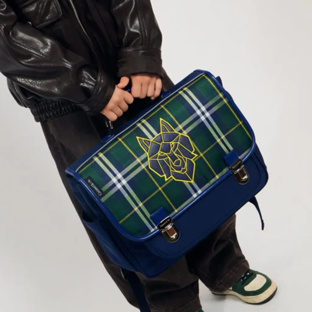 CARAMEL & CIE C&C CARTABLE MOYEN WOLF CLAN TARTAN