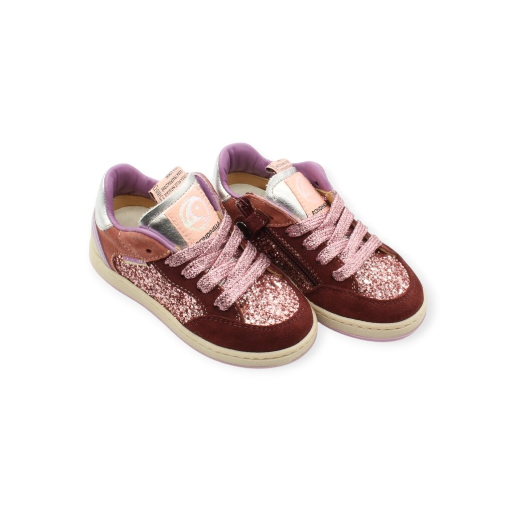 RONDINELLA RONDINELLA GLITTER SNEAKER BORDEAUX