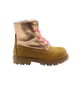 RONDINELLA RONDINELLA FURRED BOOT CAMEL METALLIC