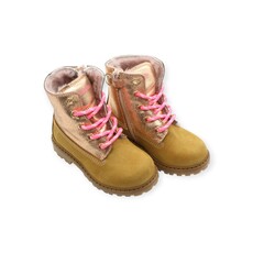 RONDINELLA RONDINELLA FURRED BOOT CAMEL METALLIC