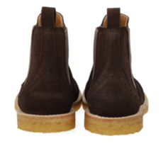 ANGULUS ANGULUS BROGUE CHELSEA BOOT DARK BROWN