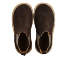 ANGULUS ANGULUS BROGUE CHELSEA BOOT DARK BROWN