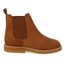 ANGULUS ANGULUS BROGUE CHELSEA BOOT COGNAC