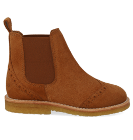 ANGULUS ANGULUS BROGUE CHELSEA BOOT COGNAC