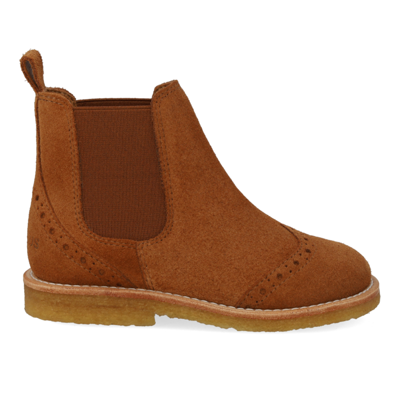 ANGULUS ANGULUS BROGUE CHELSEA BOOT COGNAC