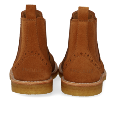ANGULUS ANGULUS BROGUE CHELSEA BOOT COGNAC