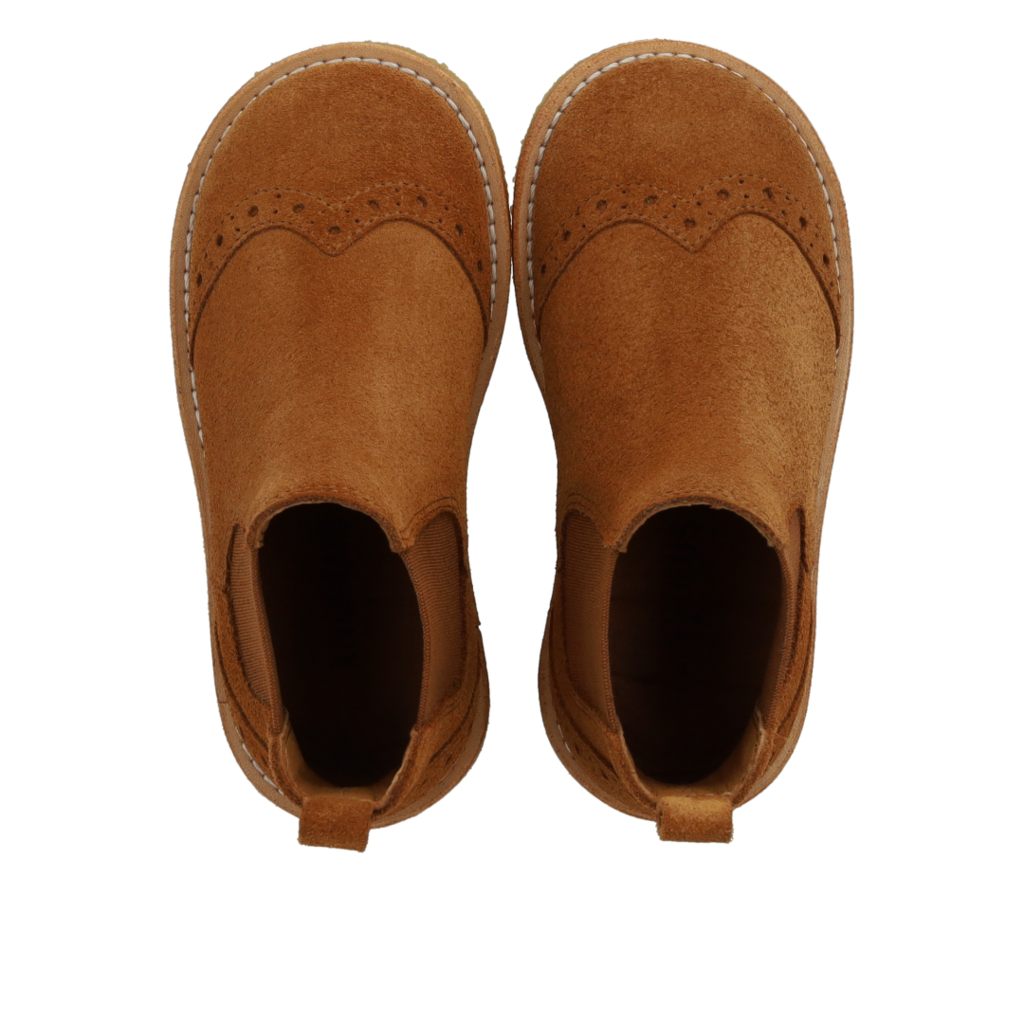 ANGULUS ANGULUS BROGUE CHELSEA BOOT COGNAC