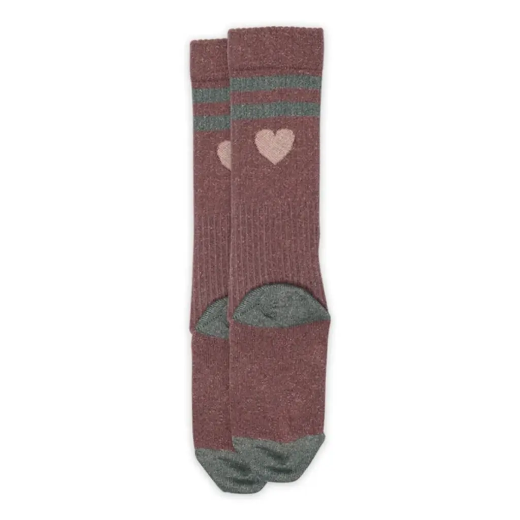 MP DENMARK MP ELGA GLITTER KNEE SOCKS ROSE TAUPE