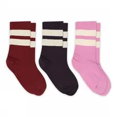 MP DENMARK MP ANKER SOCKS 3PACK DARK PURPLE