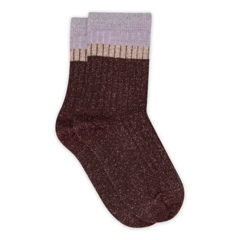MP DENMARK MP NORMA GLITTER SOCKS GRAPE SKIN