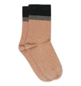 MP DENMARK MP NORMA  GLITTER SOCKS MAPLE SUGAR