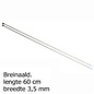 Breinaalden 2-Stel zonder knop 3,50mm - 60cm - Pony