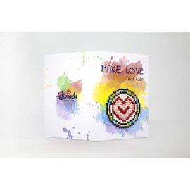 Diamond Painting Card 5D kit Make Love not War