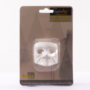Powertex Venetiaans masker gips Bauta 6x6x4,5cm