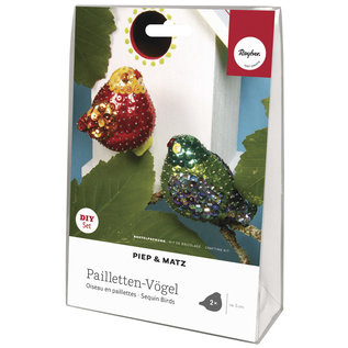 Rayher Paillettes hobbyset Vogel "Piep & Matz"