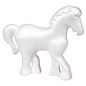 Styropor paard vrolijk, 15x13,5 cm