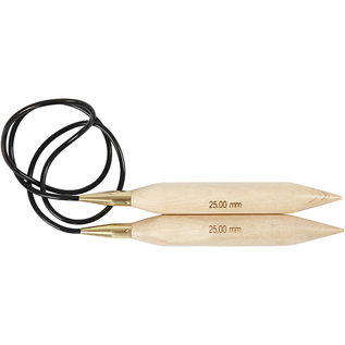 Rondbreinaald 25,00mm - 150cm berkehout