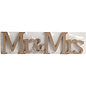 letters "Mr&Mrs" h13cm d1,5cm