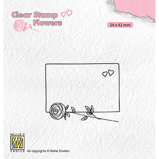 Clear stamp, Flowers Frame whit rose