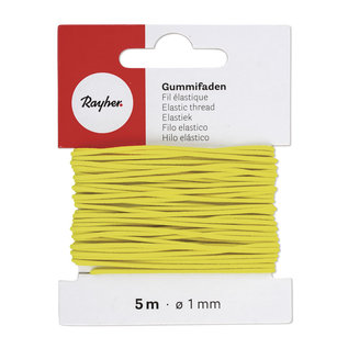 Rayher Elastiek, 1 mm, Geel, 5 m