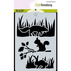 Stencil Magic Forest - Dieren