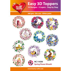 Easy 3D set Spring Flower Wreath