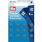 prym AANNAAIDRUKKNOPEN 6mm ZILVER