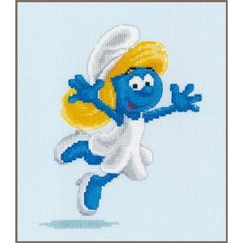 Telpakket kit De Smurfen Smurfette 17x18cm