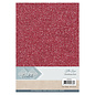 Card Deco Essentials Glitter Papier Christmas Red